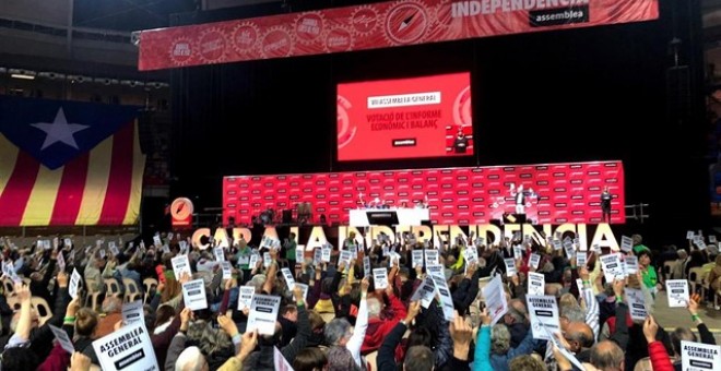 Una imatge de l'assemblea general de l'ANC, celebrada a Tarragona. EUROPA PRESS