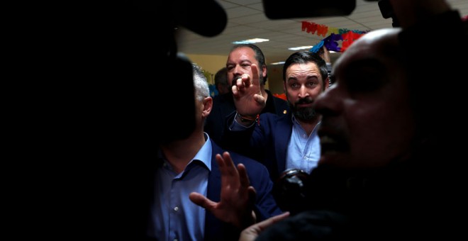Santiago Abascal, tras votar el día de las elecciones generales. REUTERS/Susana Vera