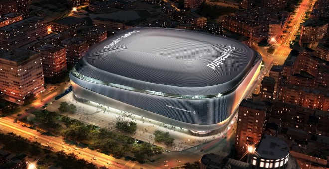 Proyecto de remodelación del Estadio Santiago Bernabéu, del Real Madrid. E.P.
