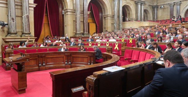 Imatge del ple del Parlament de Catalunya durant la sessió del 8 de maig de 2019. Canal Parlament