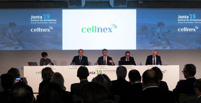 Imagen de la junta de accionistas de Cellnex.