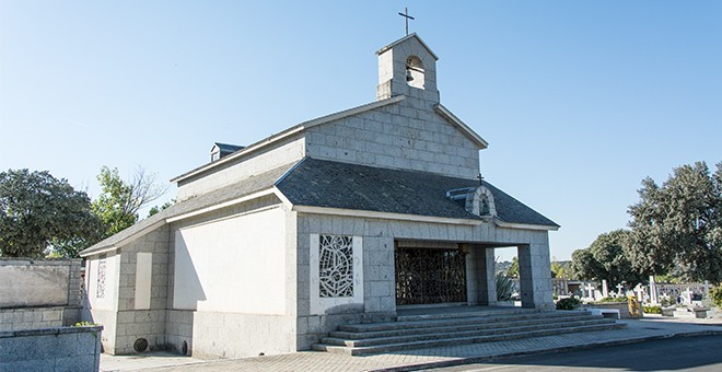 Capilla donde se encuentran los restos de Carmen Franco en el cementerio de Mingorrubio.- J. GÓMEZ