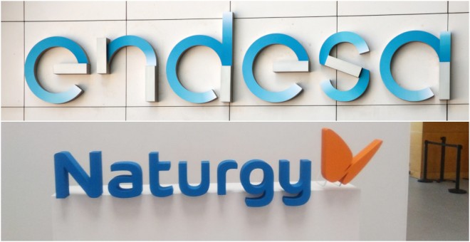 Los logos de las eléctricas Endesa y Naturgy (antigua Gas Natural Fenosa). EFE/REUTERS