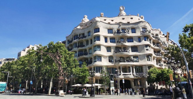 La Pedrera, un dels edificis emblemàtics del Passeig de Gràcia. QUERALT CASTILLO.