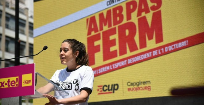 L'alcaldable de la CUP Barcelona, Anna Saliente. @CUPBarcelona