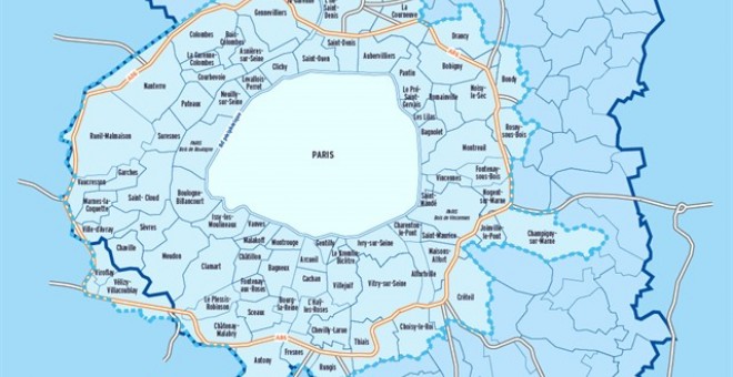 Zona de bajas emisiones de París que cubre prácticamente toda la ciudad