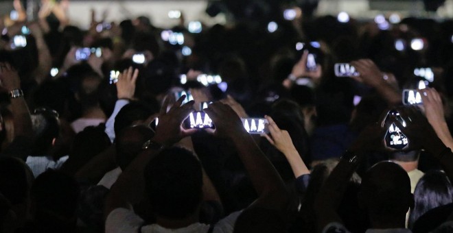 Teléfonos móviles en conciertos. Foto: PXHERE