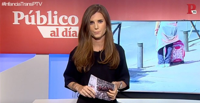 Núria Martínez, durante el informativo 'Público al Día'
