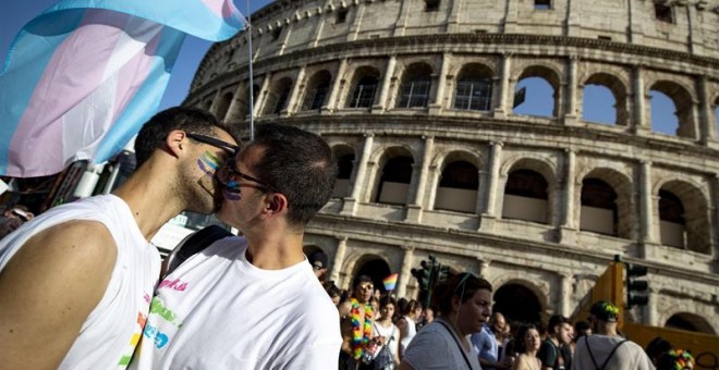 Desfile del Orgullo en Italia. EFE/EPA