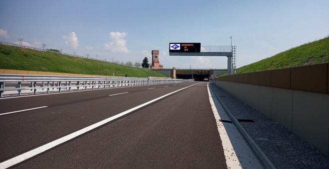 Tramo de la autopista Pedemontana-Veneta (Italia), desarrollada por Fininc y Sacyr.