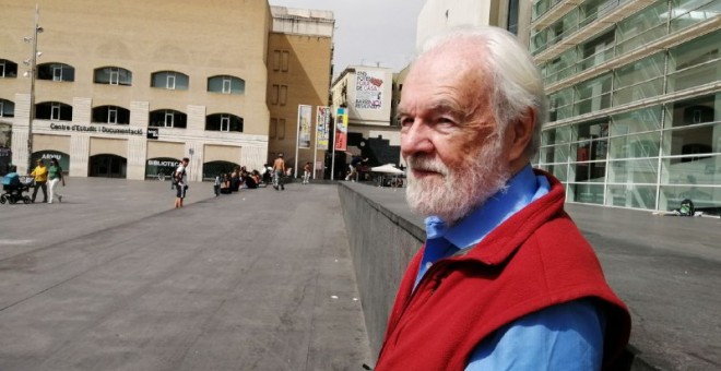 El geògraf urbà David Harvey ha estat Barcelona per presentar el seu darrer llibre. ANDER ZURIMENDI