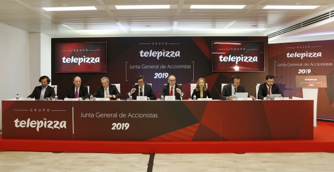 Vista de la junta de accionistas de Telepizza.