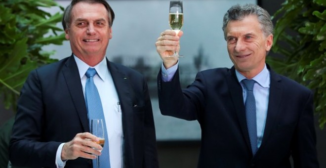 Los presidentes de Brasil, Jair Bolsonaro, y Argentina, Mauricio Macri | Reuters