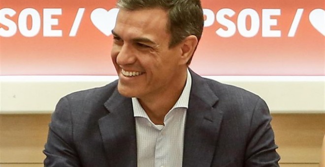 El secretario general del PSOE y presidente del Gobierno en funciones, Pedro Sánchez, durante la reunión de la Comisón Ejecutiva Federal del partido | Europa Press