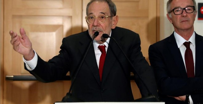 El exministro socialista y exsecretario general de la OTAN Javier Solana, ha sido elegido por unanimidad nuevo presidente del Real Patronato del Museo del Prado. EFE