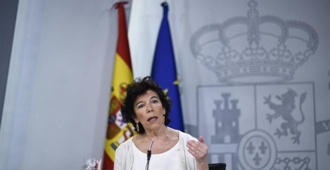 Isabel Celaá comparece ante los medios de comunicación tras la reunión del Consejo de Ministros en Moncloa | Europa Press