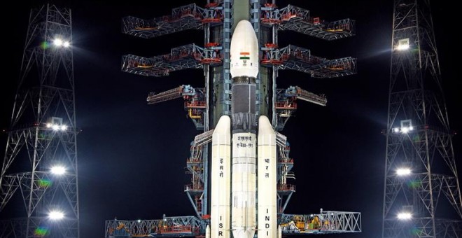 Chandrayaan-2: el lanzamiento de la misión lunar se ha atrasado por un problema técnico. / EFE/EPA/ISRO HANDOUT PHOTOGRAPHS