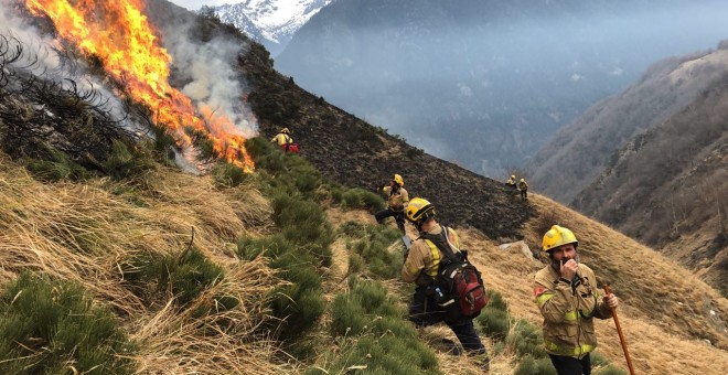Incendi Arites 2019 - Bombers de la Generalitat