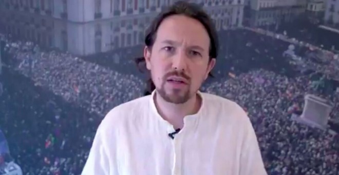 19/07/2019.- Captura del vídeo en el que Pablo Iglesias renuncia a formar parte del Gobierno para facilitar un acuerdo de investidura.