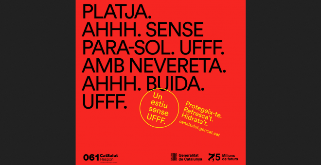 Cartell de la campanya 'Un estiu sense UFFF'