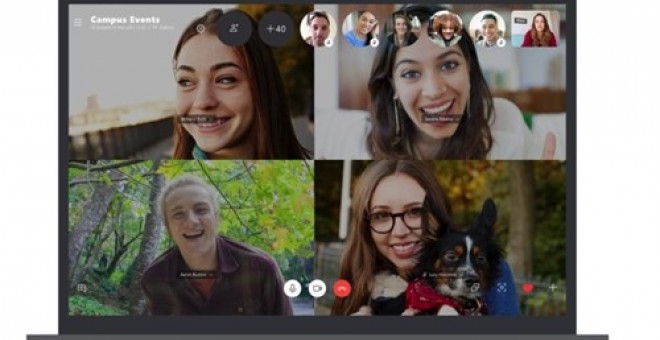 Videollamada de Skype. Europa Press