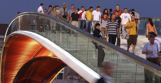 Foto del puente de Calatrava en Venecia. REUTERS