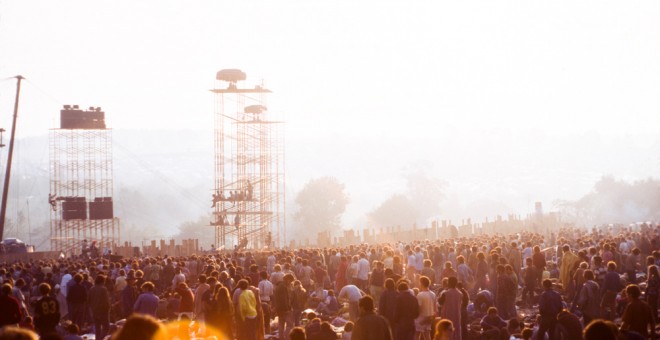 Asistentes al Festival de Música de Woodstock en agosto de 1969. REUTERS/ ©JAMES SHELLEY AND THE MUSEUM AT BETHEL WOODS