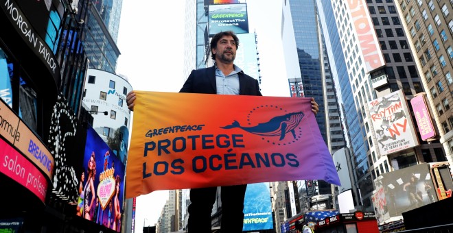 El actor español Javier Bardem en Times Square | EFE