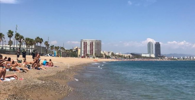 Panorámica de la Platja de Sant Sebastià. EP