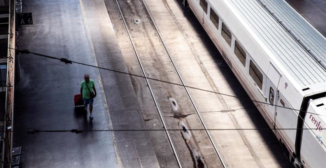 Huelga de Renfe en Madrid. / EFE