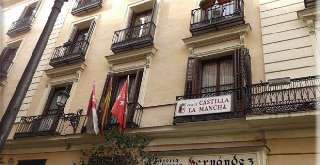 Imagen de la fachada de la Casa de Castilla La Mancha en Madrid, tomada de su cuenta en Facebook.