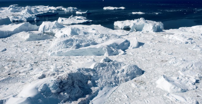 Ilulissat, el fiordo de hielo que figura en la lista del Patrimonio Mundial de la UNESCO, en el oeste de Groenlandia. REUTERS/Ritzau Scanpix/Linda Kastrup