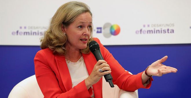 La ministra de Economía y Empresa, Nadia Calviño. / EFE