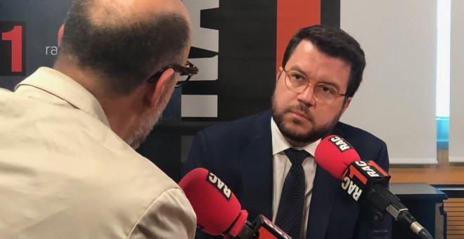 Pere Aragonès, en l'entrevista a Rac 1. RAC 1