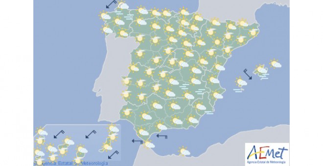 Previsión meteorológica para el 17 de septiembre. / AEMET