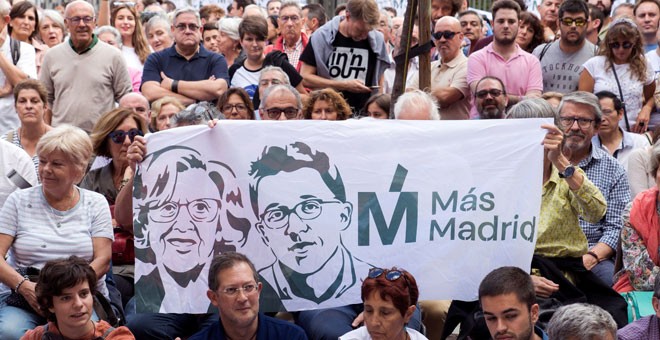 Asamblea de Más Madrid en la que se decidió concurrir a las elecciones generales, aunque hasta el miércoles no se sabrá si Íñigo Errejón encabezará la candidatura. / EFE