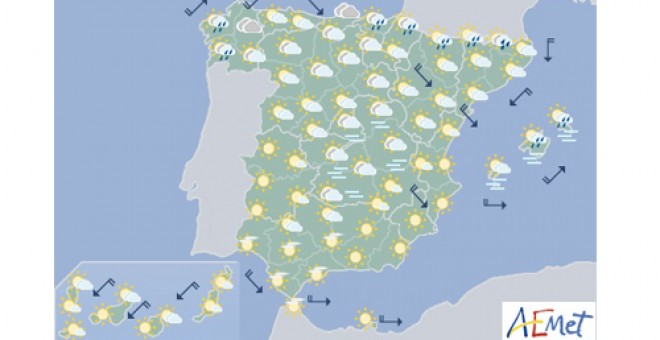 Previsión meteorológica para el 25 de septiembre /AEMET