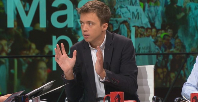 El líder de Más País, Íñigo Errejón, durante su entrevista en La Sexta.