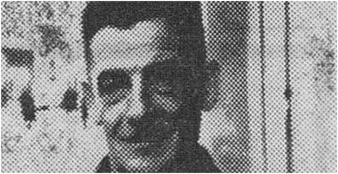 El falangista y represor José Bargueiras, tras ganar una quiniela, en una foto del 'Diario de Burgos'. / X.R.E.