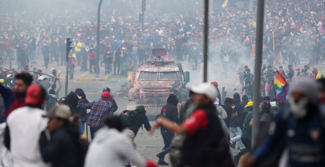 08/10/2019 - Las protestas en Ecuador por las medidas económicas de Lenín Moreno. / REUTERS - IVAN ALVARADO