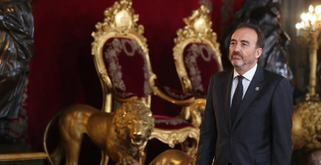 El juez del Tribunal Supremo Manuel Marchena en el Palacio Real de Madrid durante la celebración de la Fiesta Nacional del 12 de octubre. - EFE