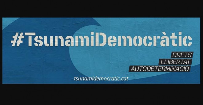 Cartel de Tsunami Democràtic.