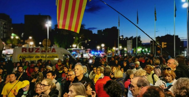 La Marxa per la Llibertat ha arrencat de Tarragona que encara era fosc. QUERALT CASTILLO.
