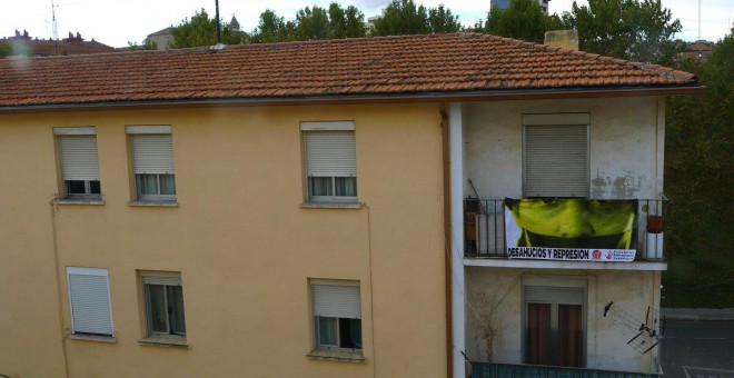 La vivienda de Valentina, la mujer que lleva más tiempo en el Alamín (1966) se solidariza contra los desahucios. / Guillermo Martínez