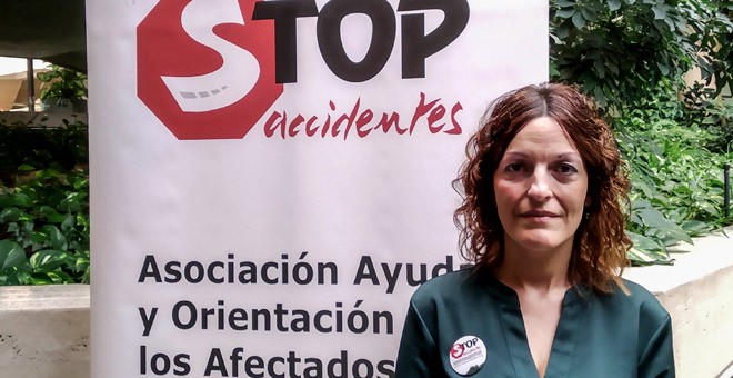 Gema Sánchez, víctima de un grave atropello y delegada en Madrid de Stop Accidentes. / HENRIQUE MARIÑO