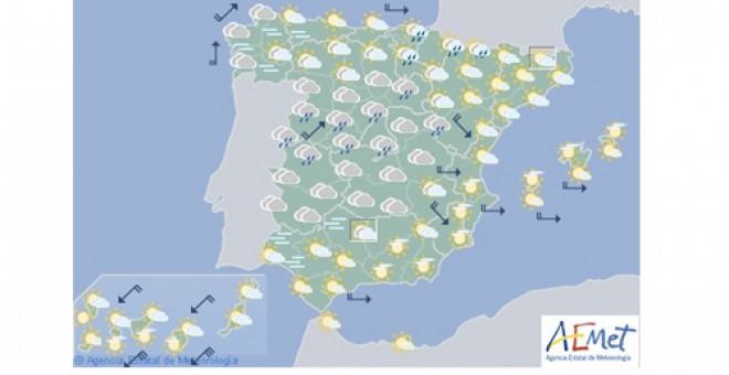 Previsión meteorológica para el viernes 29 de noviembre / AEMET