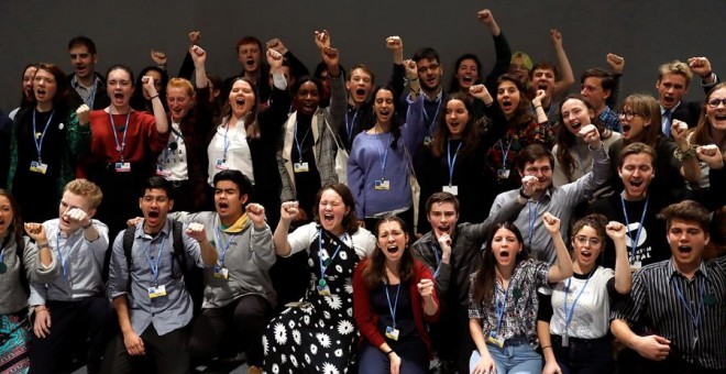 Movimiento global de Jóvenes por el Clima en la COP25./EFE