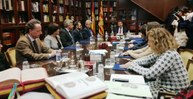 La Sala de Gobierno más feminizada de la historia del TSJ de Aragón ha tomado posesión este jueves.