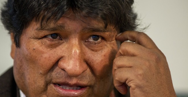 El expresidente boliviano Evo Morales durante una entrevista. EUROPA PRESS