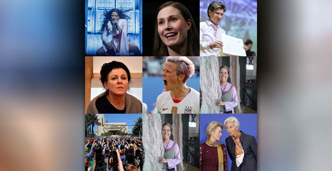 Combo de las diez mujeres que hicieron en 2019. REUTERS/ EUROPA PRESS